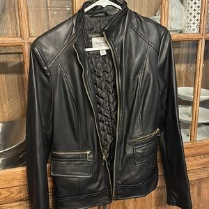Cole Haan Vegan Leather Jacket